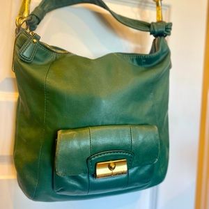 Green Coach Convertible Hands-free Bag